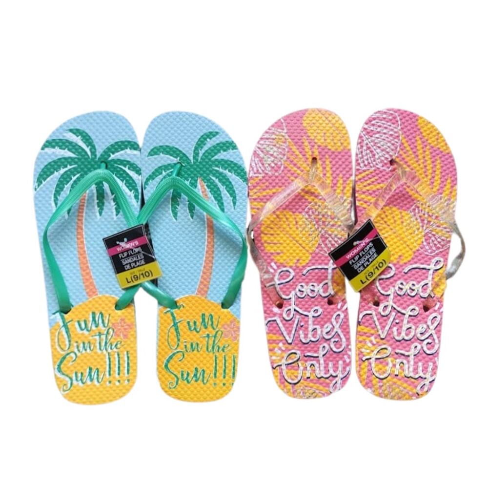 Flip Flops - 2 Pairs